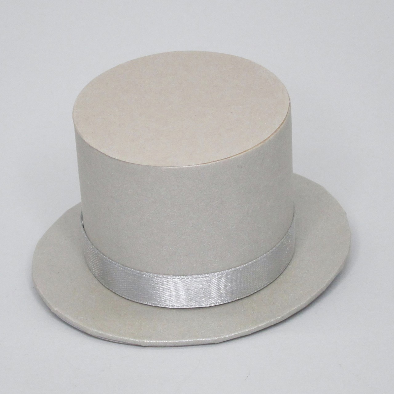 Picture of Silver Satin Top Hat