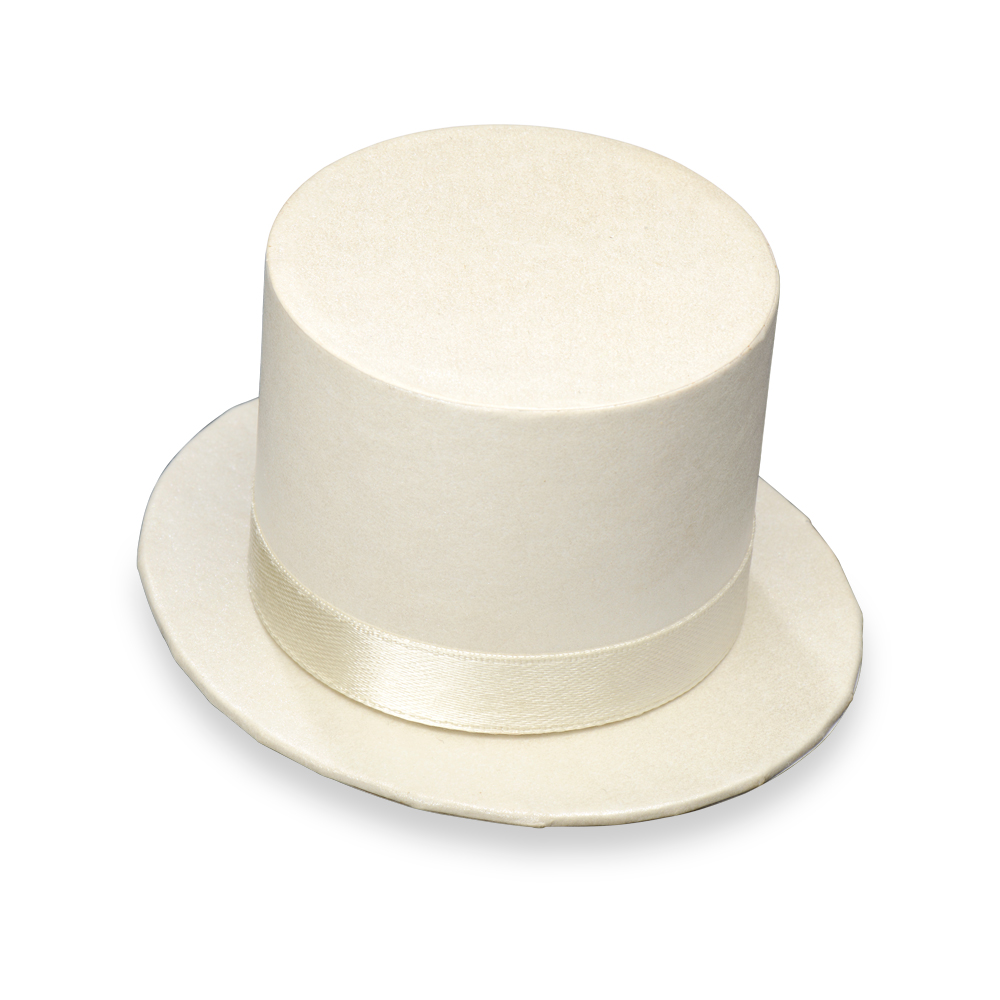 Picture of Ivory Satin Top Hat