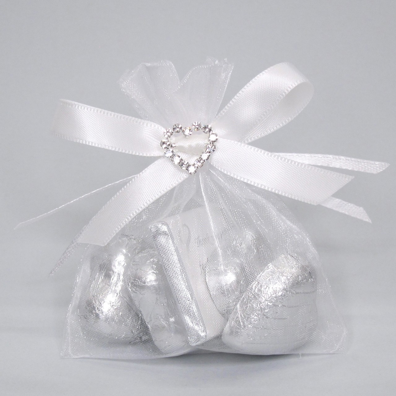 Picture of Diamond Wedding Diamante Heart Bag