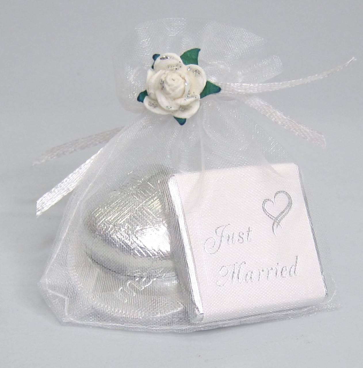 Picture of Just Married Silver Favour