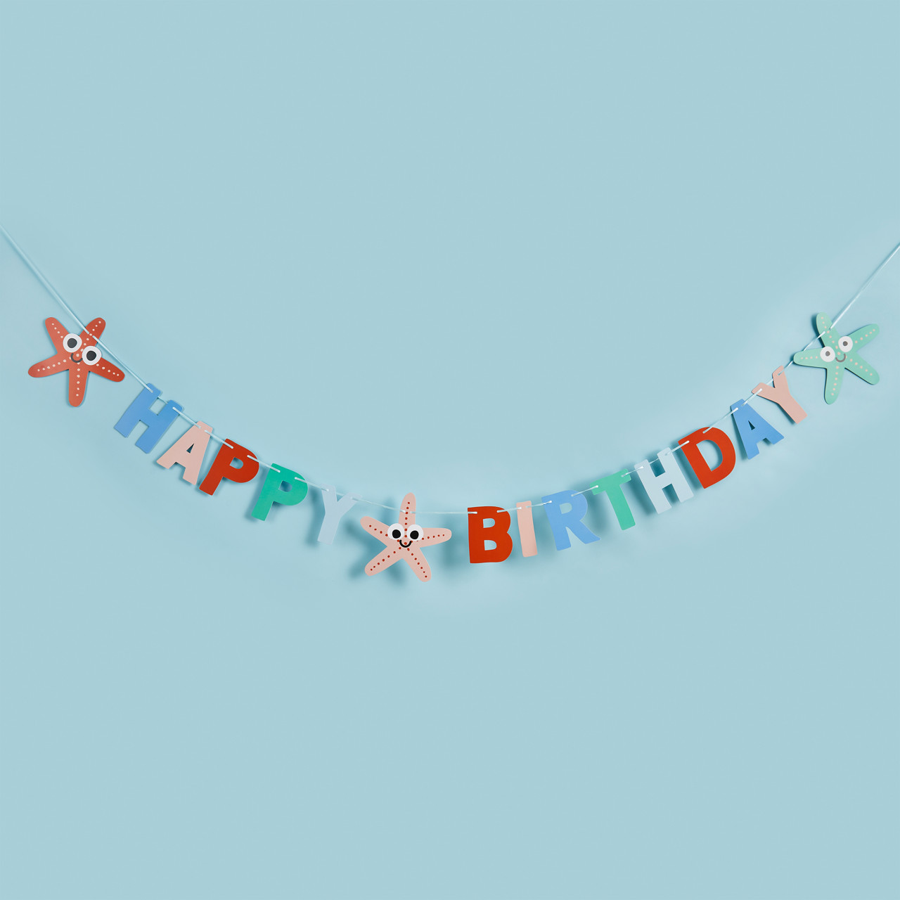 Picture of Starfish Happy Birthday Banner