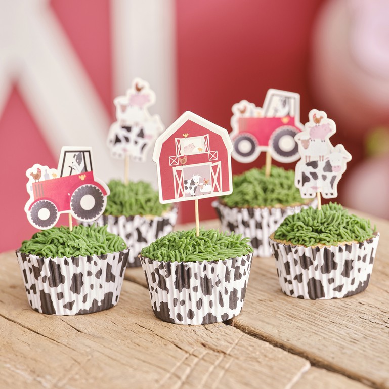 Picture of Farmyard Animal Cupcake Toppers