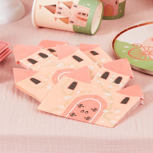 Picture of Princess Castle Shaped Paper Napkins