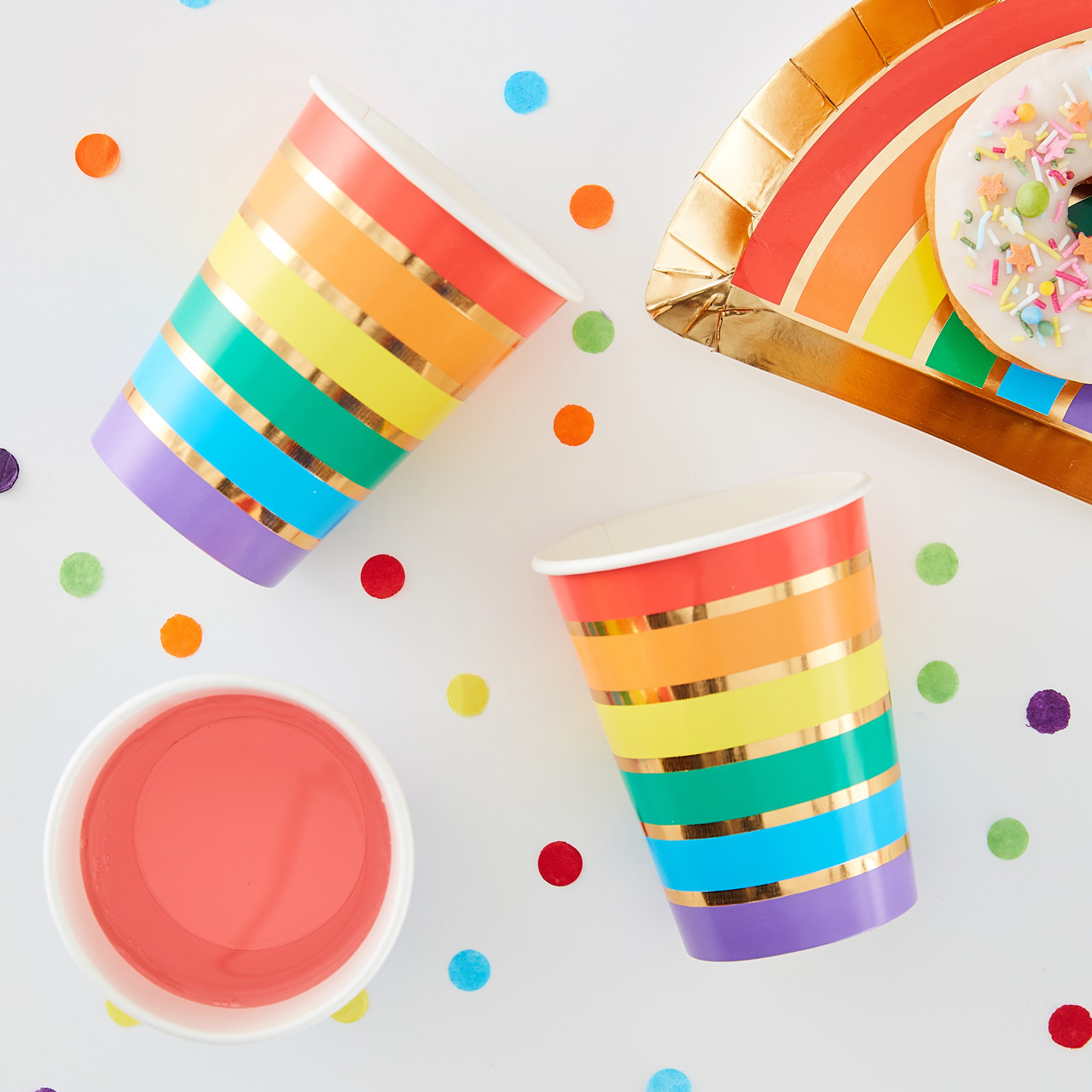 Picture of Rainbow paper Cups