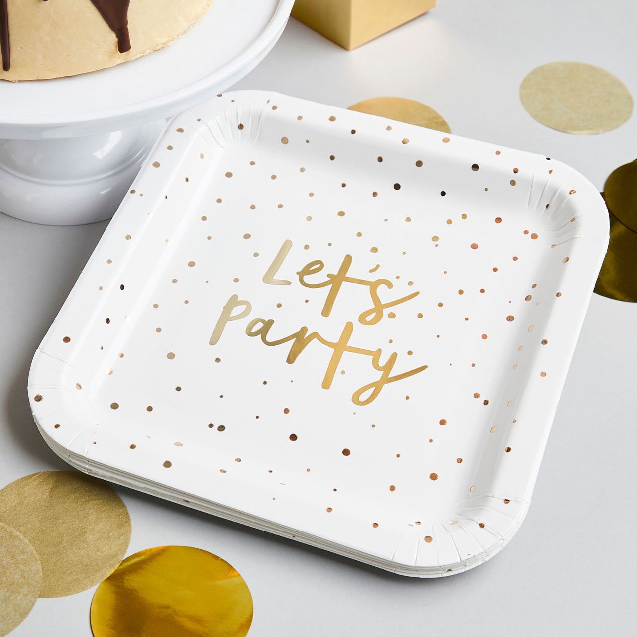 Picture of Gold Spot Let's Dance Paper Plates