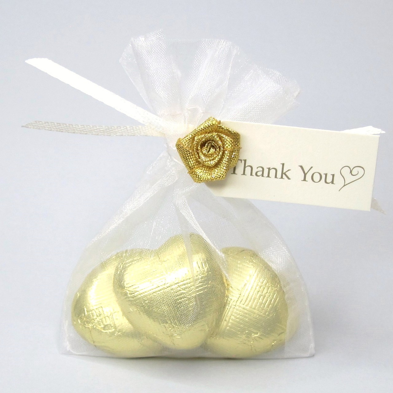 Picture of Gold Vegan Chocolate Hearts Trio