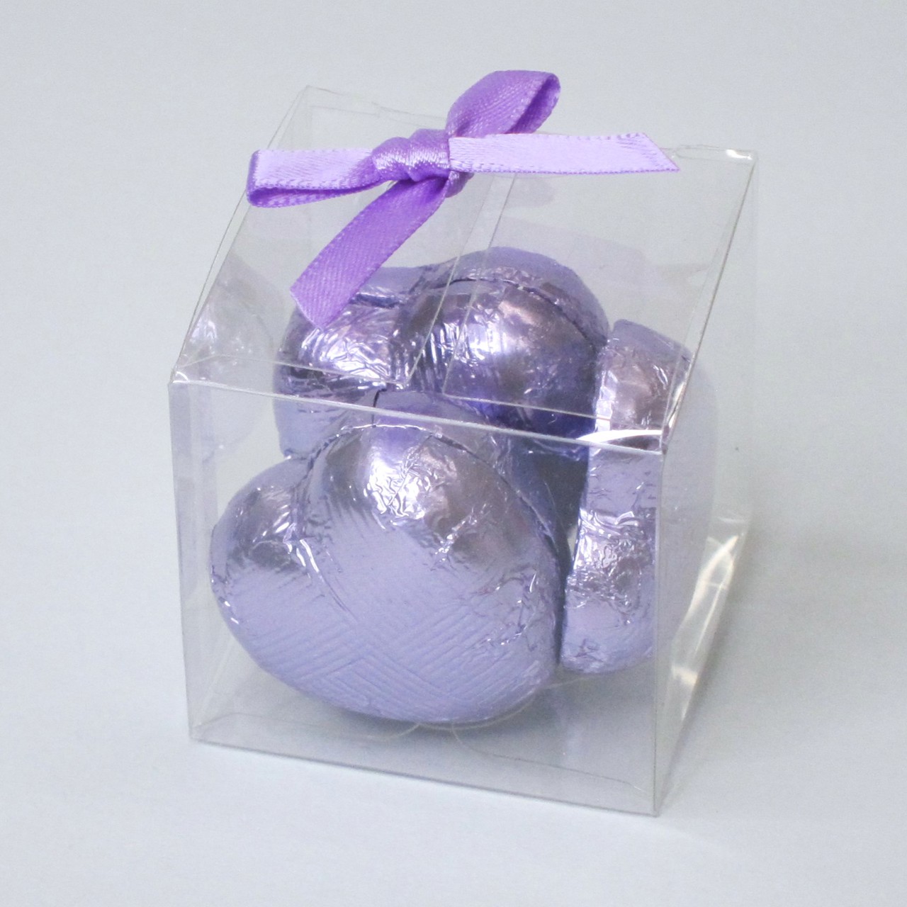 Picture of Lilac Chocolate Hearts Favour Box