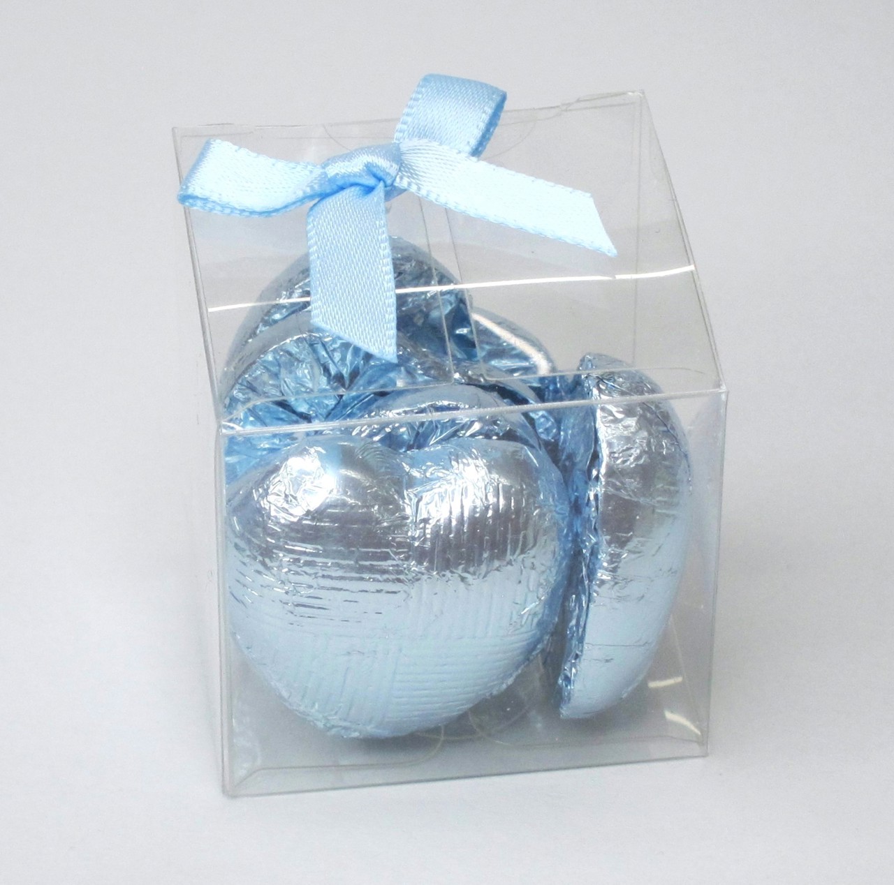 Picture of Blue Chocolate Hearts Favour Box