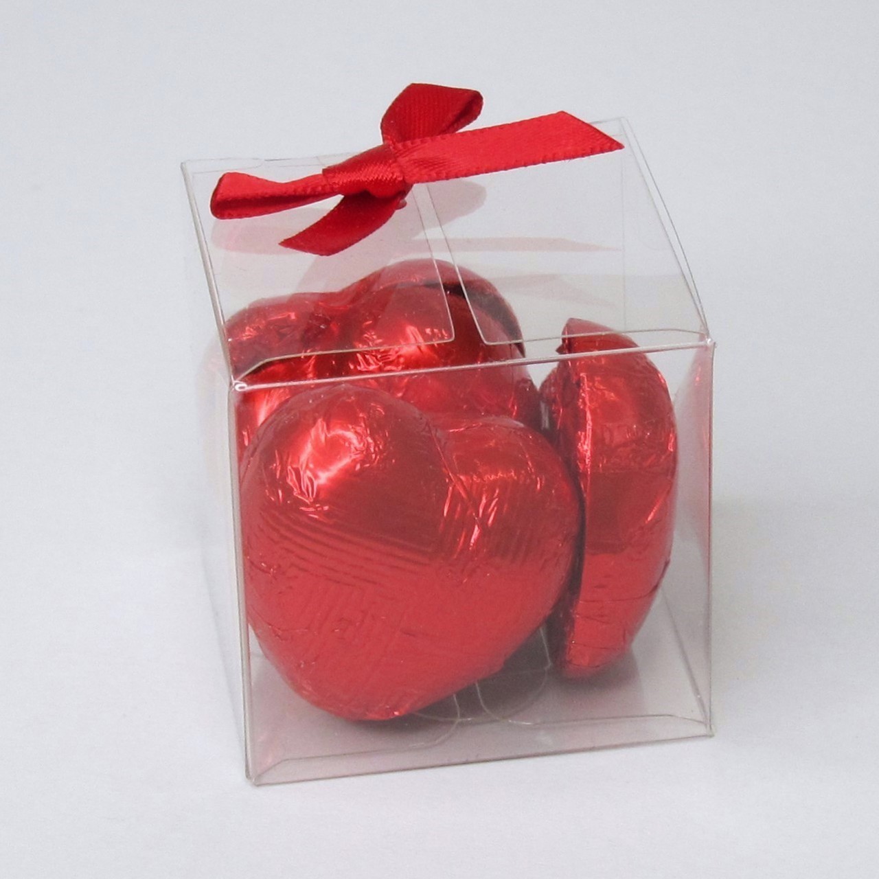 Picture of Vegan Red Chocolate Hearts Favour Box