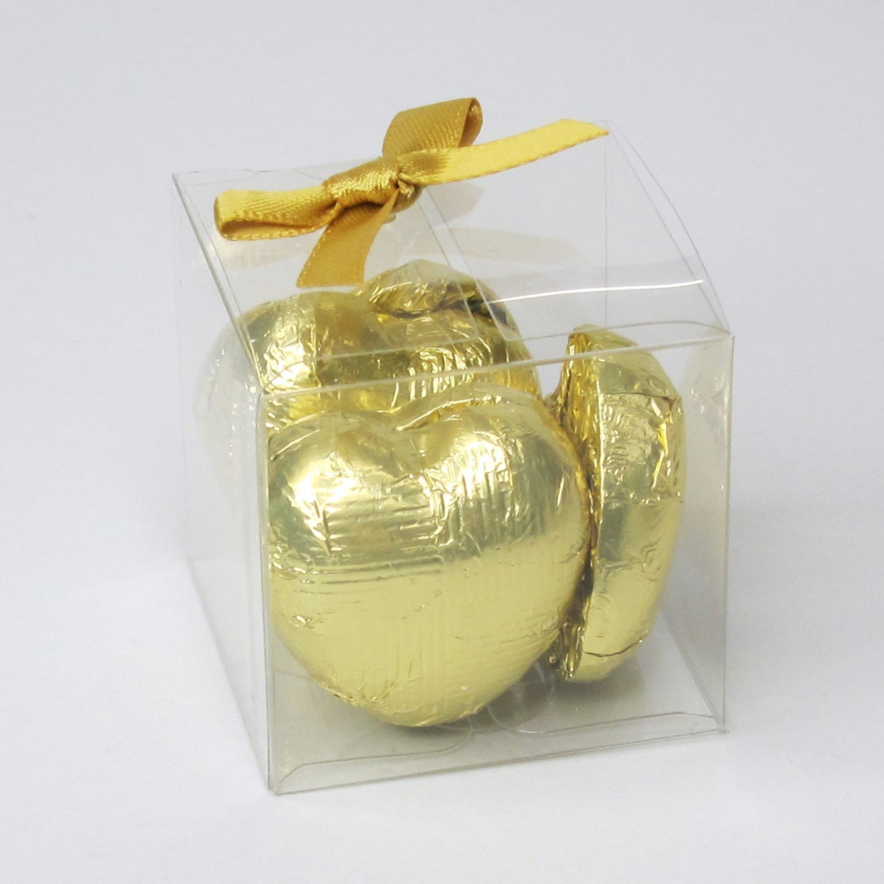 Picture of Vegan Gold Chocolate Hearts Favour Box