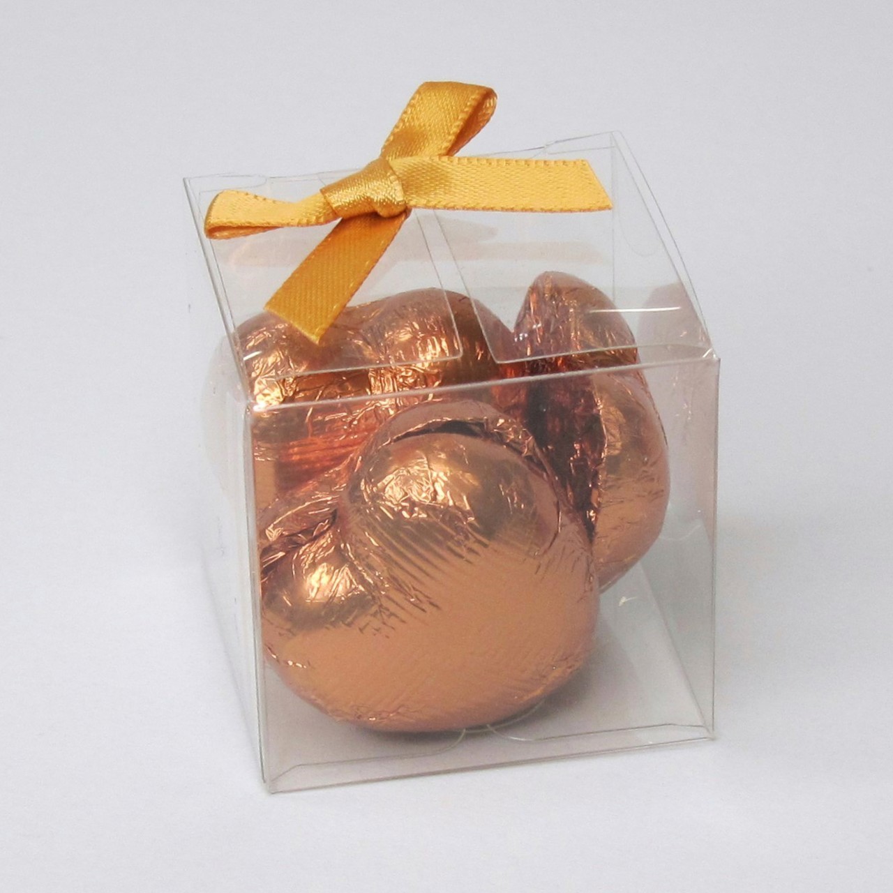 Picture of Copper Chocolate Hearts Favour Box