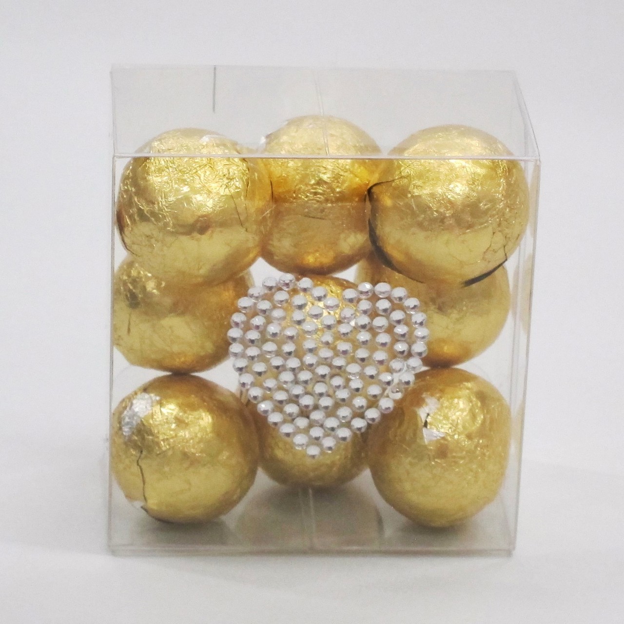 Picture of Gold Chocolate Balls Sweethearts Favour 