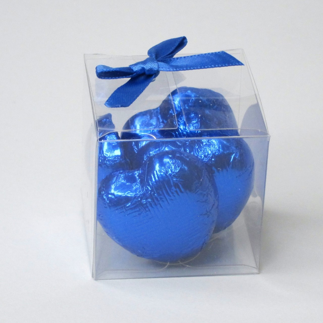 Picture of Royal Blue Chocolate Hearts Favour Box