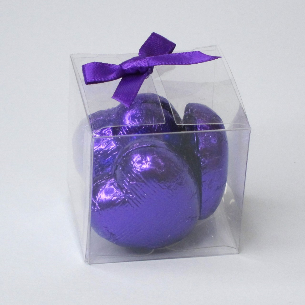 Picture of Purple Chocolate Hearts Favour Box