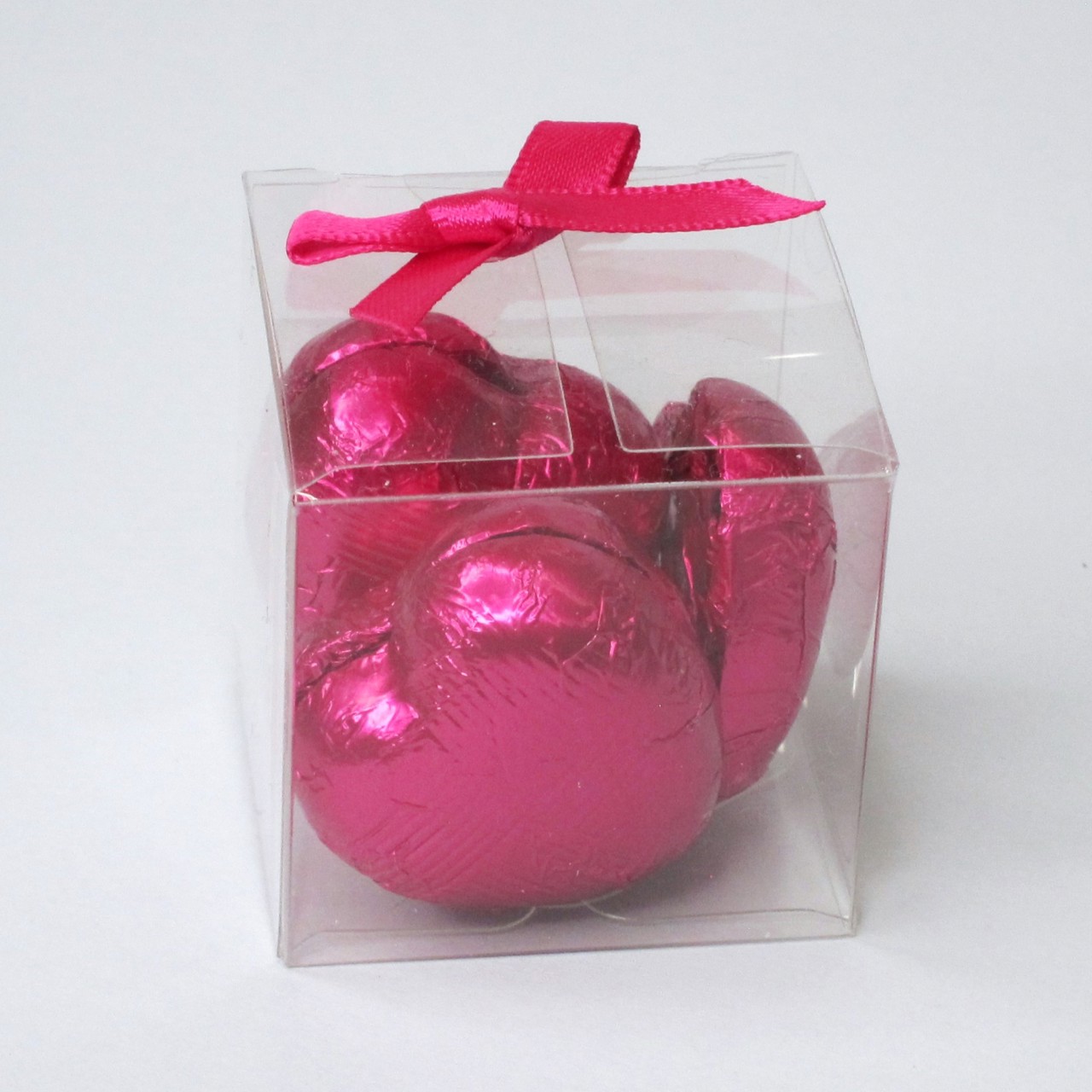 Picture of Hot Pink Chocolate Hearts Favour Box