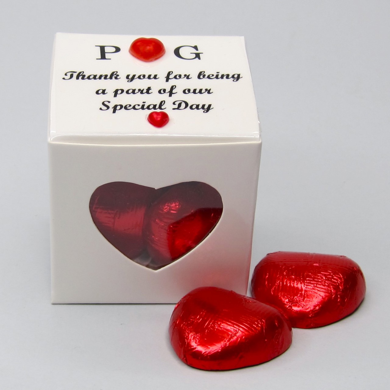 Picture of Red Hearts Personalised Romance Favour