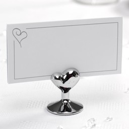 Show details for Place Card Holders - Contemporary Heart Picture of Place Card Holders - Contemporary Heart